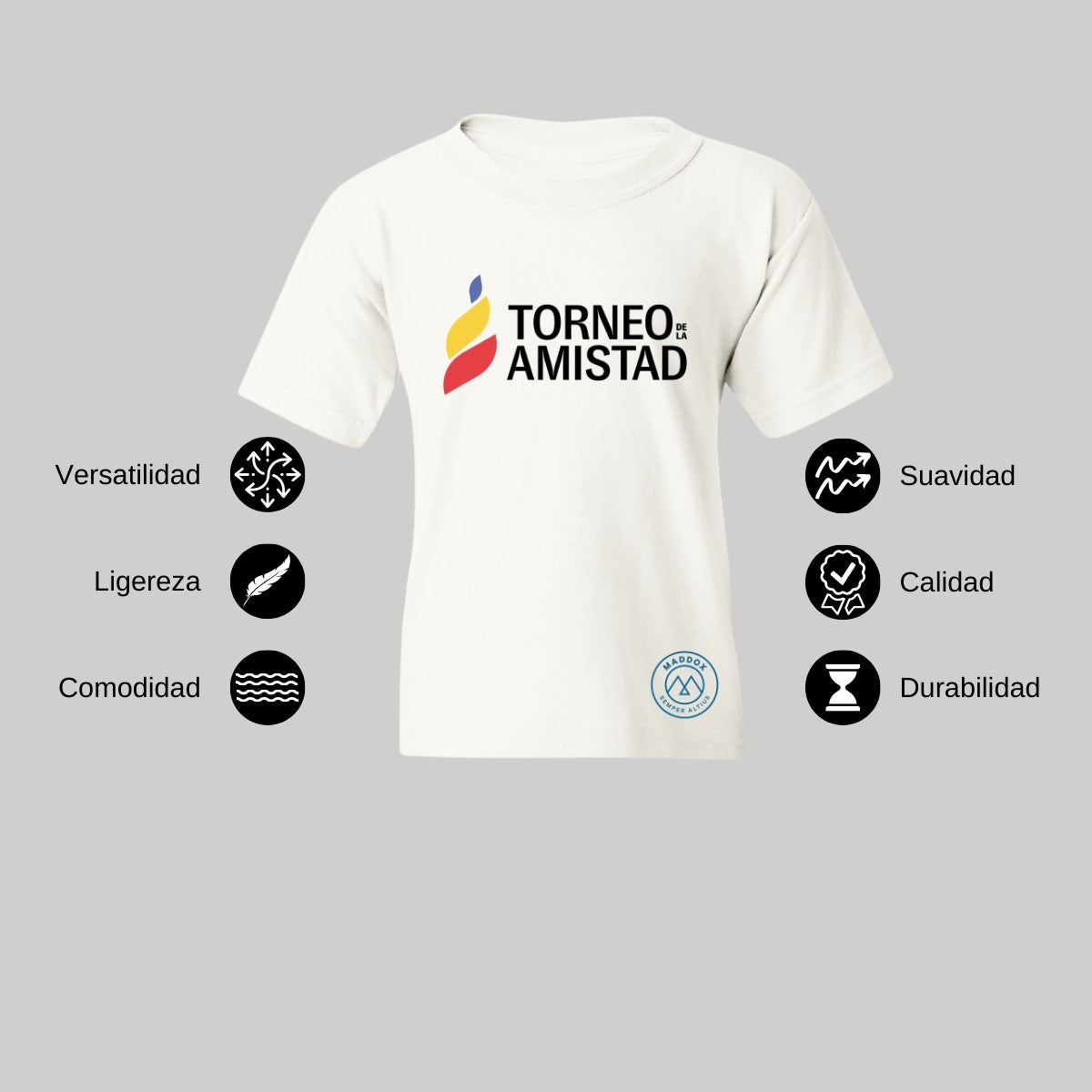 Playera Dry Fit Infantil Poliéster Torneo de la Amistad D3T Maddox