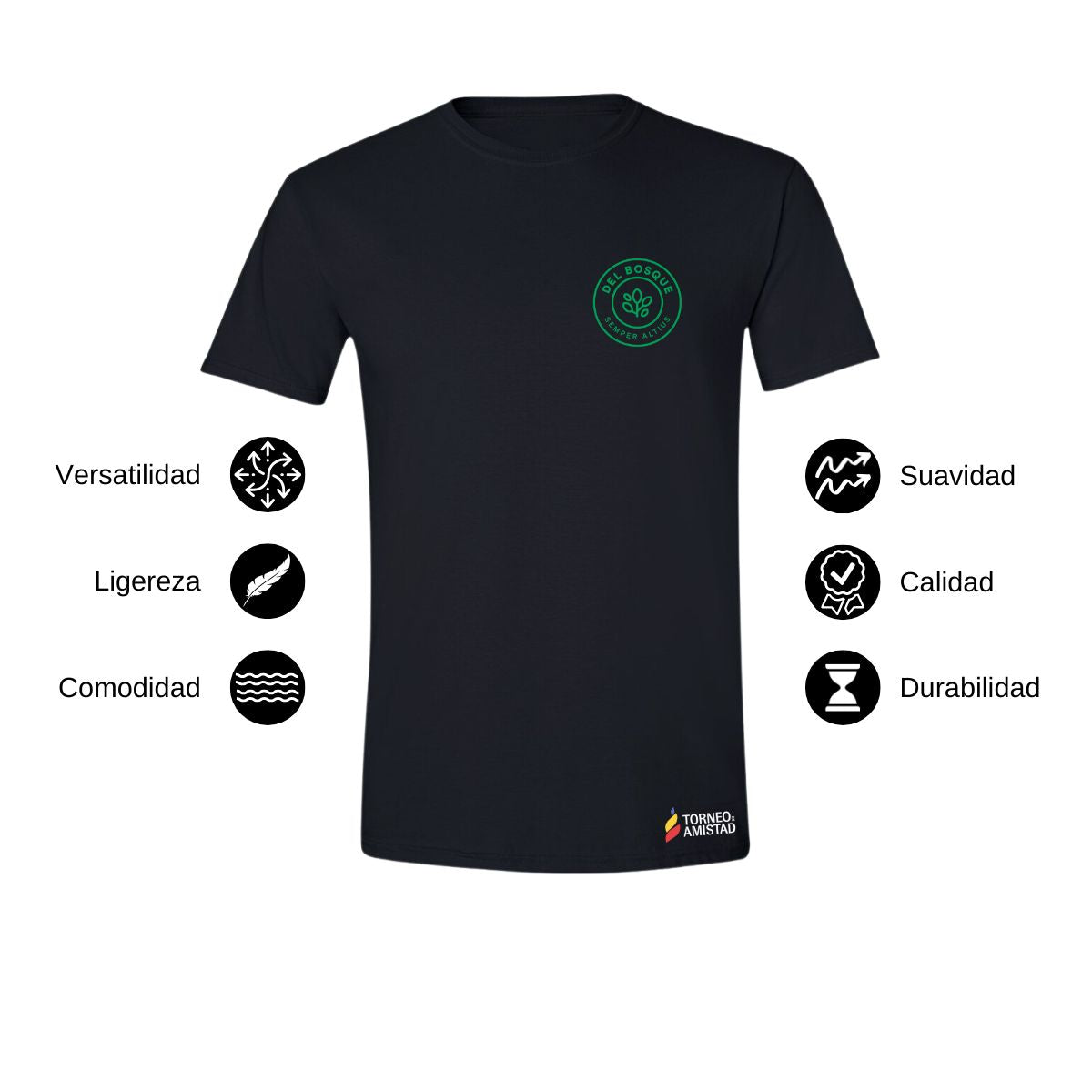 Playera Hombre Algodón Torneo de la Amistad D2E Del Bosque