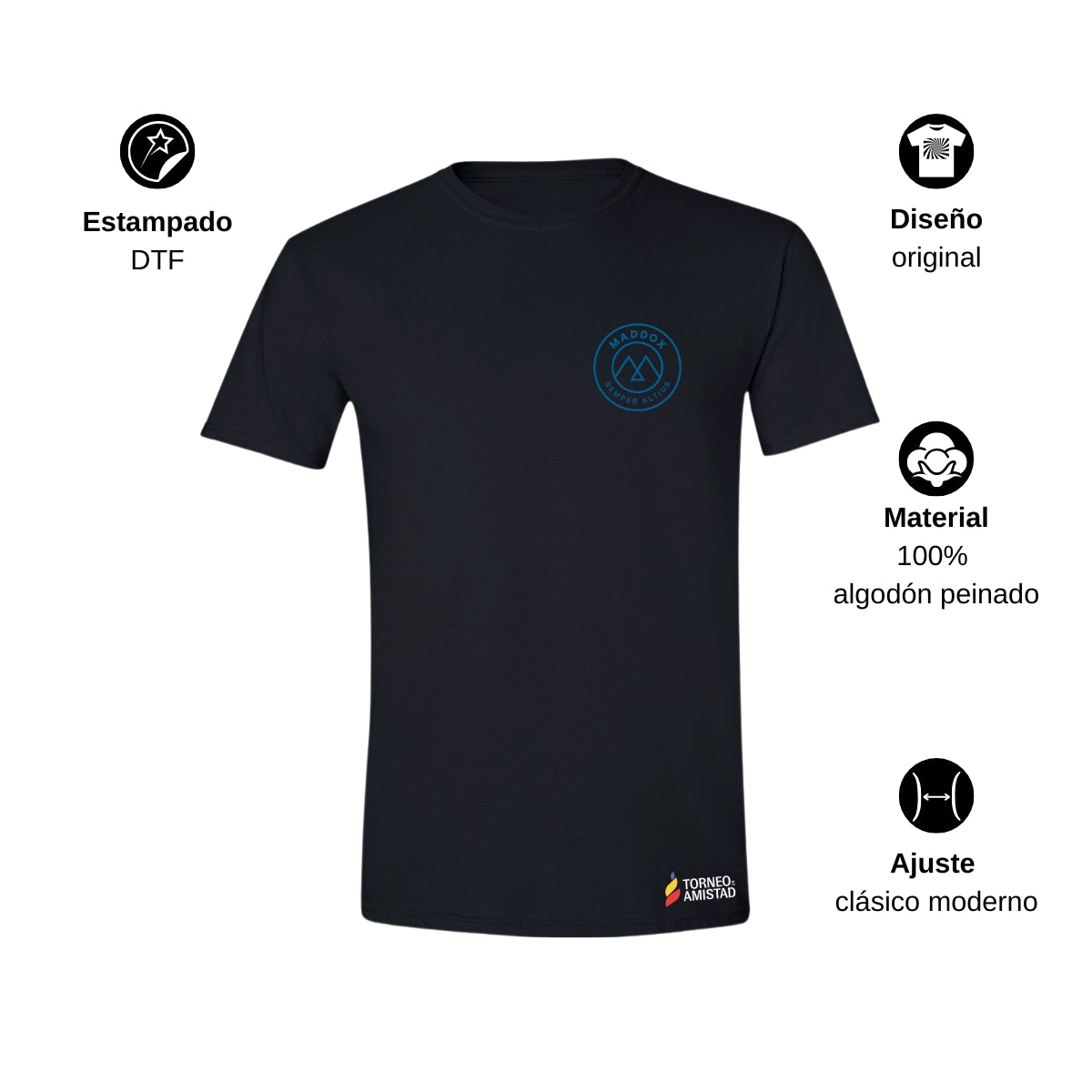 Playera Hombre Algodón Torneo de la Amistad D2E Maddox