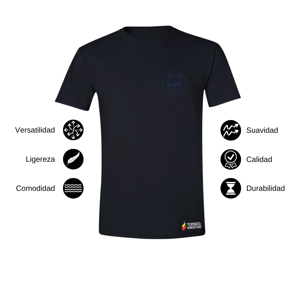 Playera Hombre Algodón Torneo de la Amistad D2E Oxford