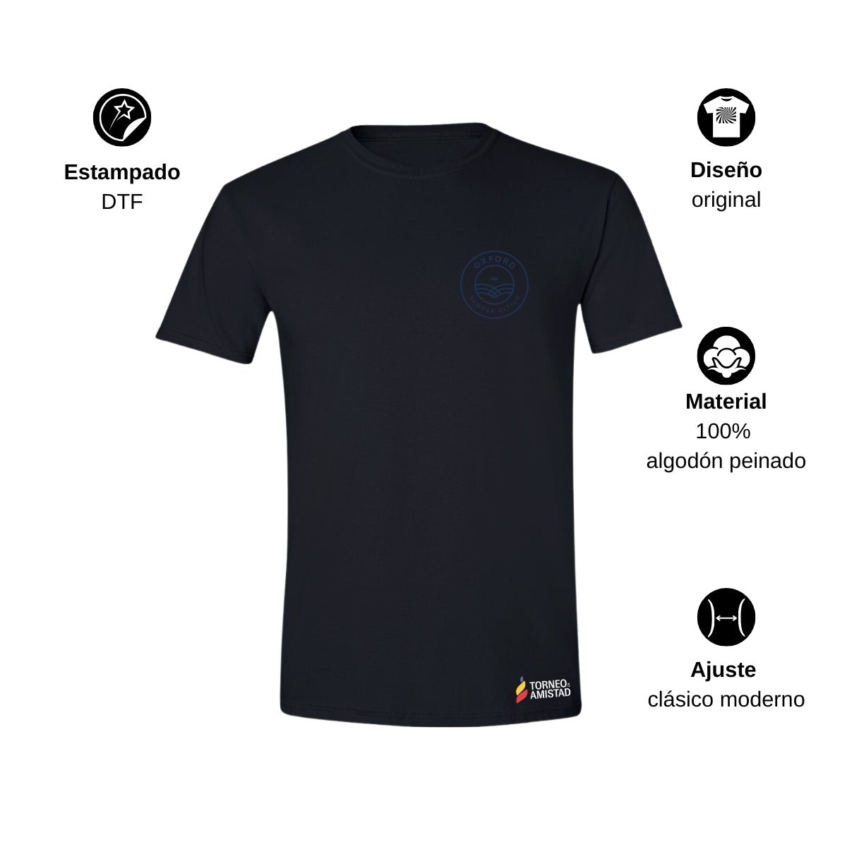 Playera Hombre Algodón Torneo de la Amistad D2E Oxford