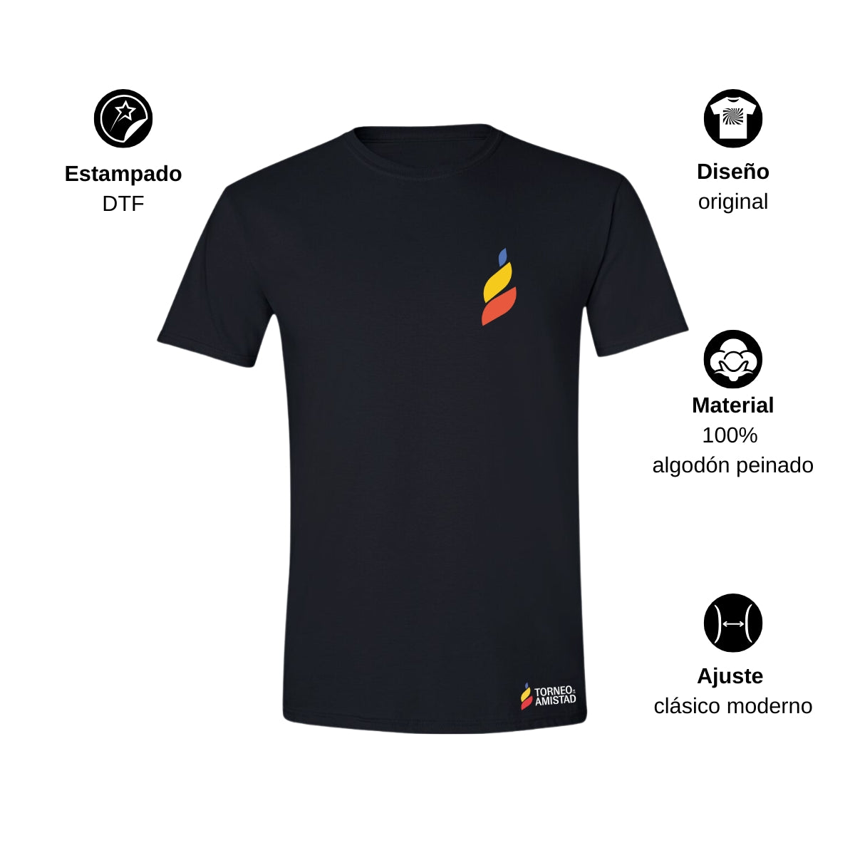 Playera Hombre Algodón Torneo de la Amistad D5