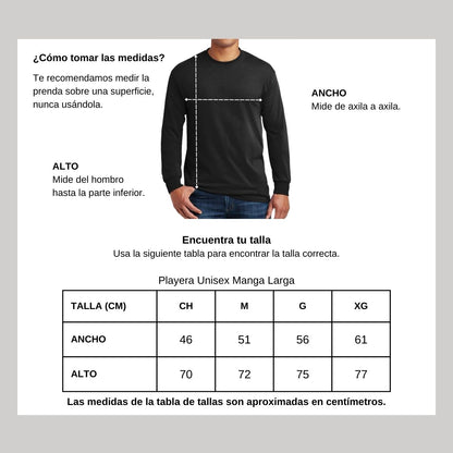 Playera Manga Larga Unisex Algodón Torneo de la Amistad D1E Interamericano