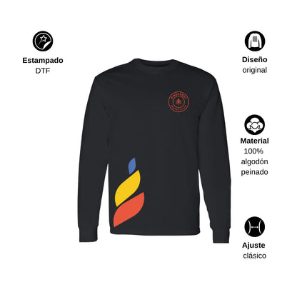 Playera Manga Larga Unisex Algodón Torneo de la Amistad D1E Pinecrest