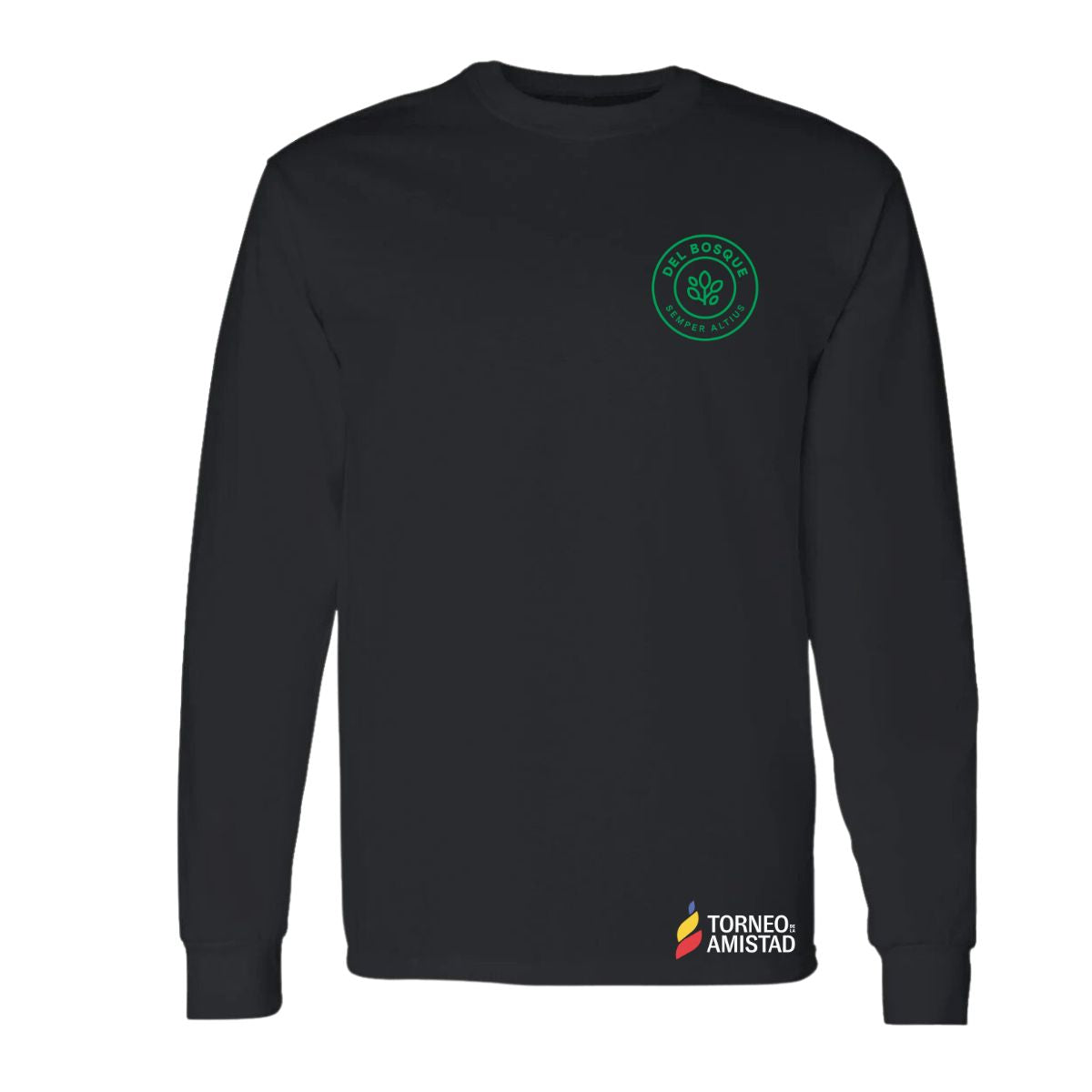 Playera Manga Larga Unisex Algodón Torneo de la Amistad D2E Del Bosque