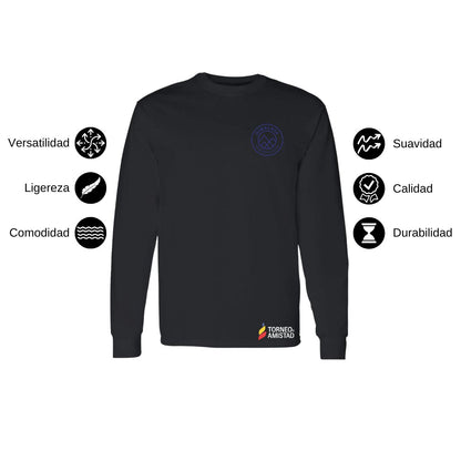 Playera Manga Larga Unisex Algodón Torneo de la Amistad D2E Himalaya