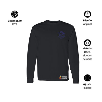 Playera Manga Larga Unisex Algodón Torneo de la Amistad D2E Himalaya