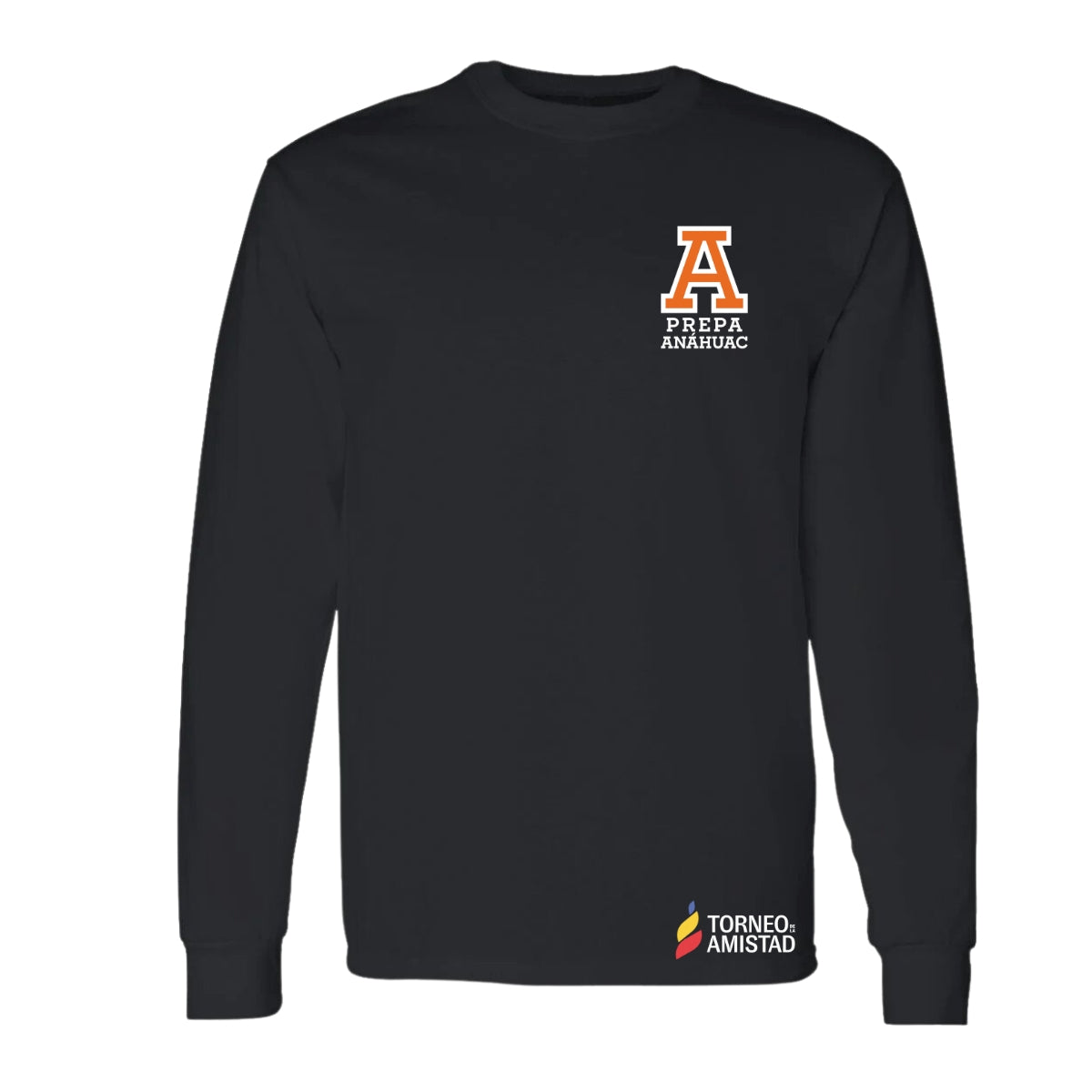 Playera Manga Larga Unisex Algodón Torneo de la Amistad D2E Prepa Anahuac