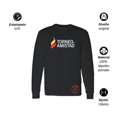 Playera Manga Larga Unisex Algodón Torneo de la Amistad D3T Pinecrest