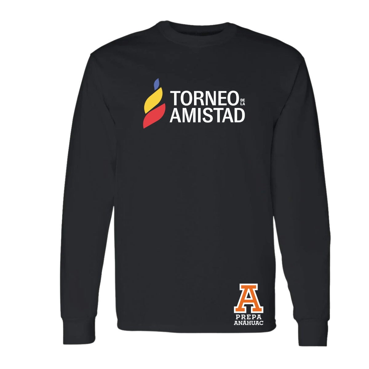 Playera Manga Larga Unisex Algodón Torneo de la Amistad D3T Prepa Anahuac