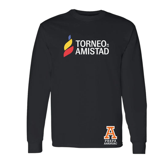 Playera Manga Larga Unisex Algodón Torneo de la Amistad D3T Prepa Anahuac