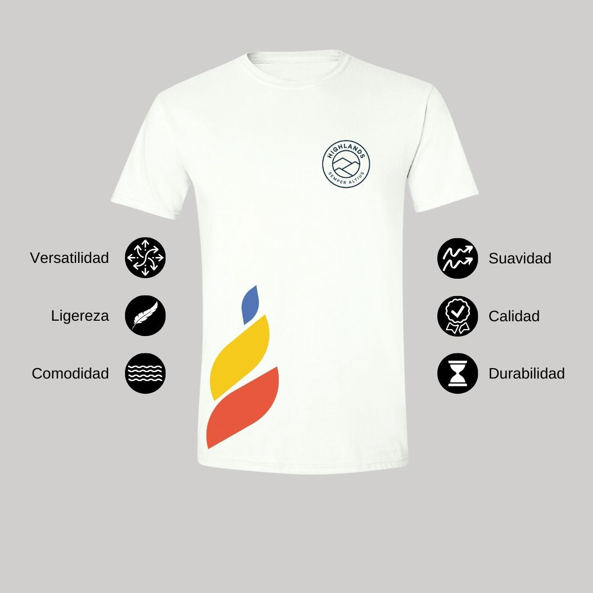 Playera Hombre Algodón Torneo de la Amistad D1E Highlands