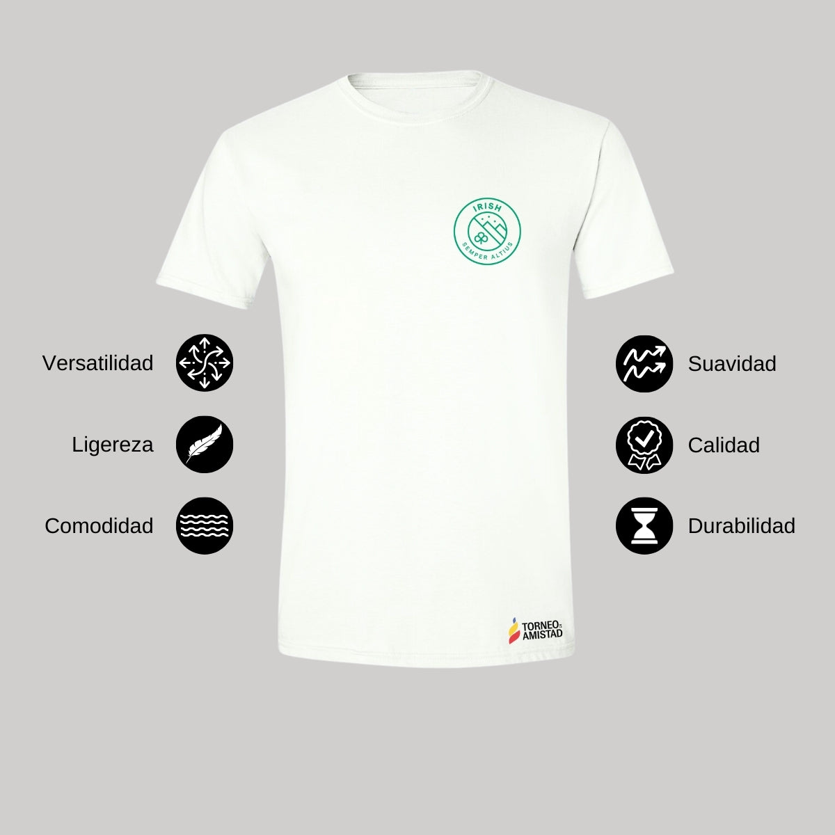 Playera Hombre Algodón Torneo de la Amistad D2E Irish