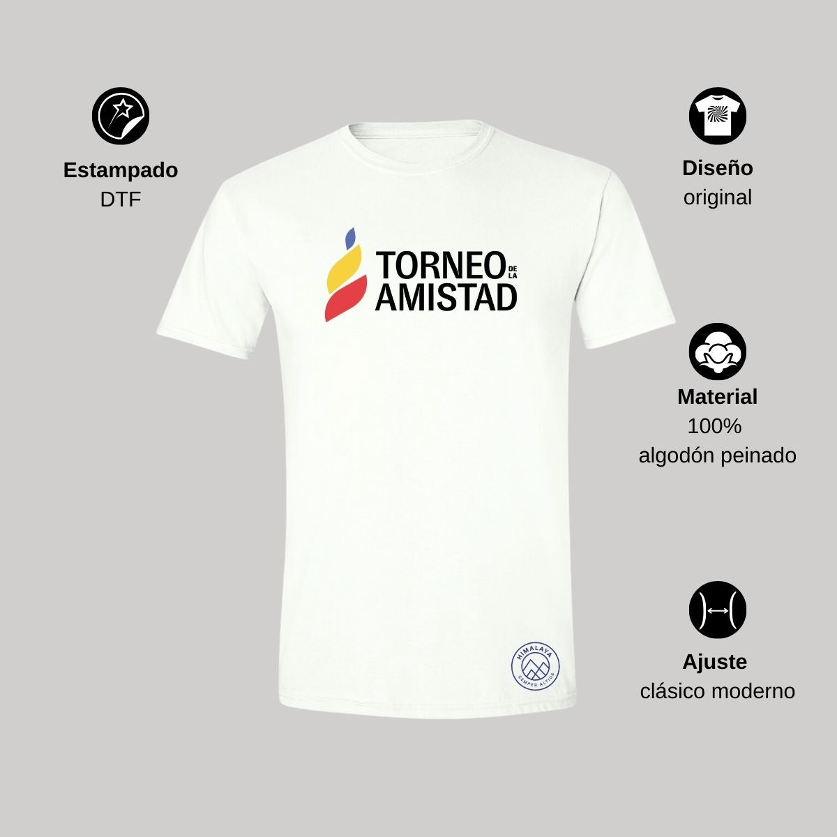 Playera Hombre Algodón Torneo de la Amistad D3T Himalaya