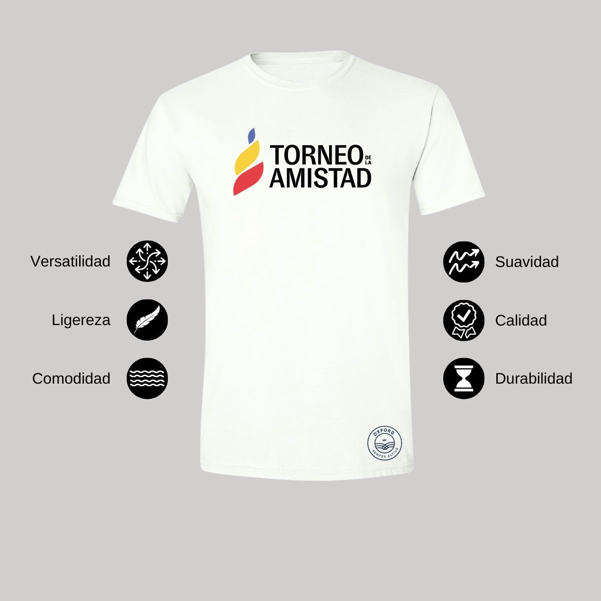Playera Hombre Algodón Torneo de la Amistad D3T Oxford