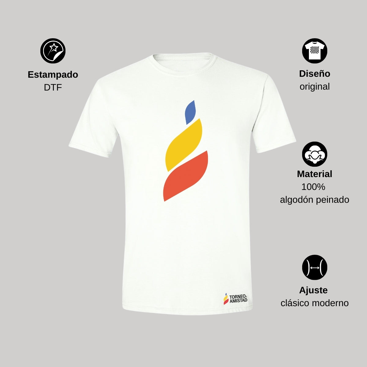 Playera Hombre Algodón Torneo de la Amistad D4