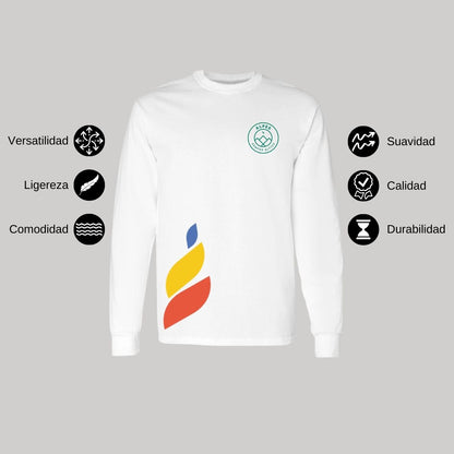 Playera Manga Larga Unisex Algodón Torneo de la Amistad D1E Alpes