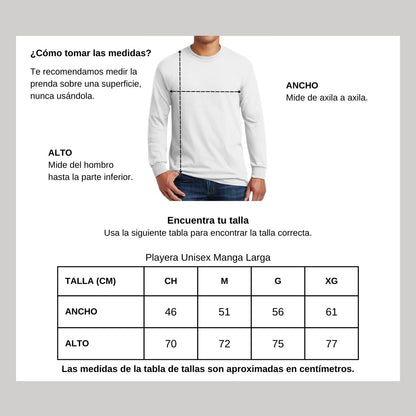 Playera Manga Larga Unisex Algodón Torneo de la Amistad D1E Interamericano