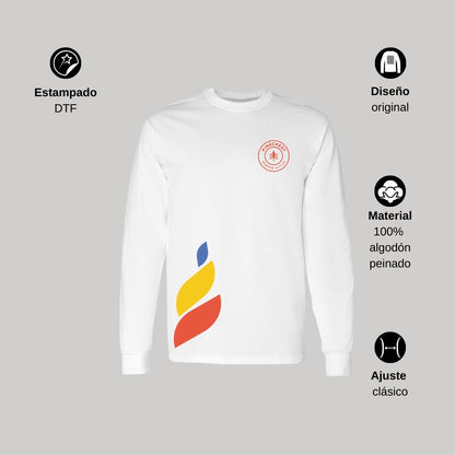 Playera Manga Larga Unisex Algodón Torneo de la Amistad D1E Pinecrest