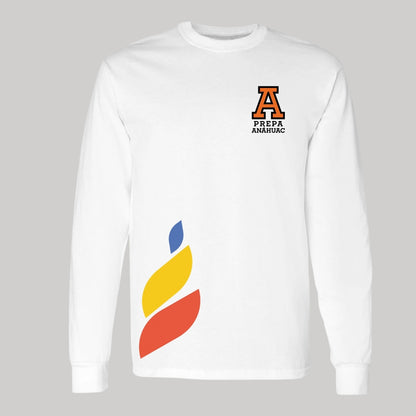 Playera Manga Larga Unisex Algodón Torneo de la Amistad D1E Prepa Anahuac