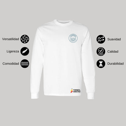 Playera Manga Larga Unisex Algodón Torneo de la Amistad D2E Cumbres
