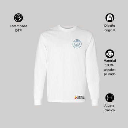 Playera Manga Larga Unisex Algodón Torneo de la Amistad D2E Cumbres