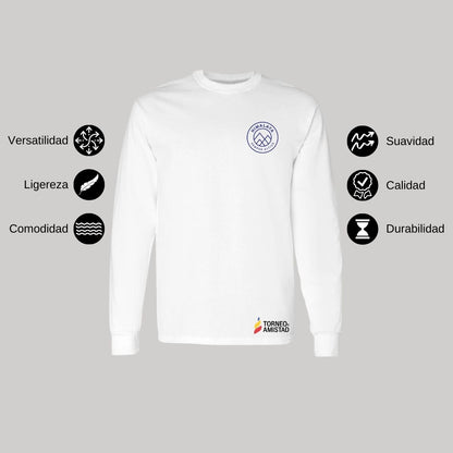 Playera Manga Larga Unisex Algodón Torneo de la Amistad D2E Himalaya