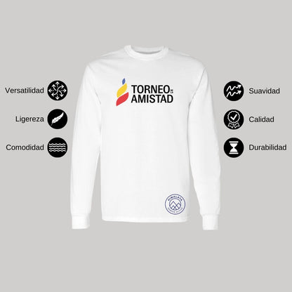 Playera Manga Larga Unisex Algodón Torneo de la Amistad D3T Himalaya
