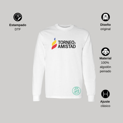 Playera Manga Larga Unisex Algodón Torneo de la Amistad D3T Irish