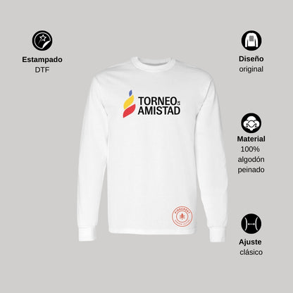 Playera Manga Larga Unisex Algodón Torneo de la Amistad D3T Pinecrest