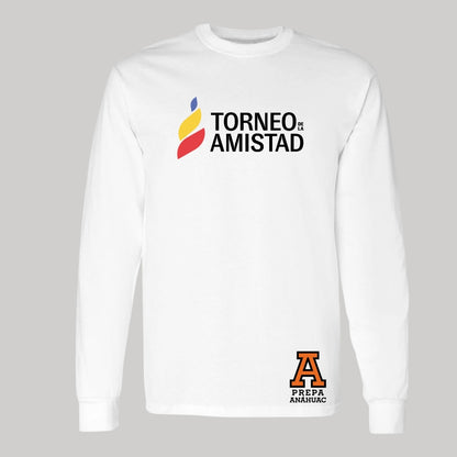 Playera Manga Larga Unisex Algodón Torneo de la Amistad D3T Prepa Anahuac