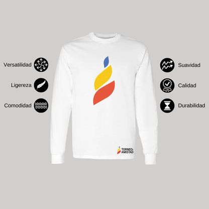 Playera Manga Larga Unisex Algodón Torneo de la Amistad D4