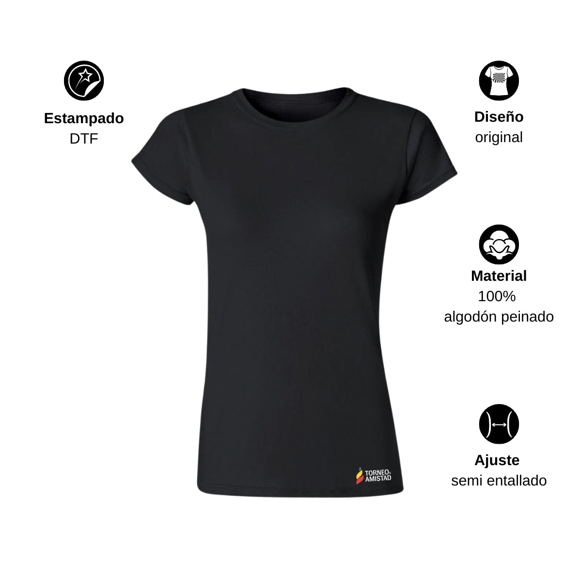 Playera Mujer Algodón Torneo de la Amistad D2