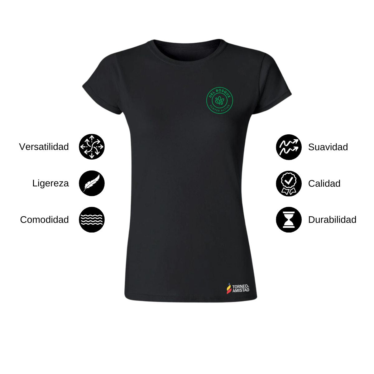 Playera Mujer Algodón Torneo de la Amistad D2E Del Bosque