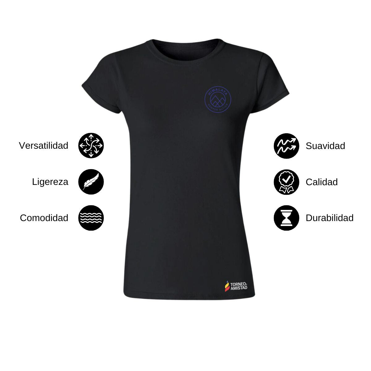 Playera Mujer Algodón Torneo de la Amistad D2E Himalaya