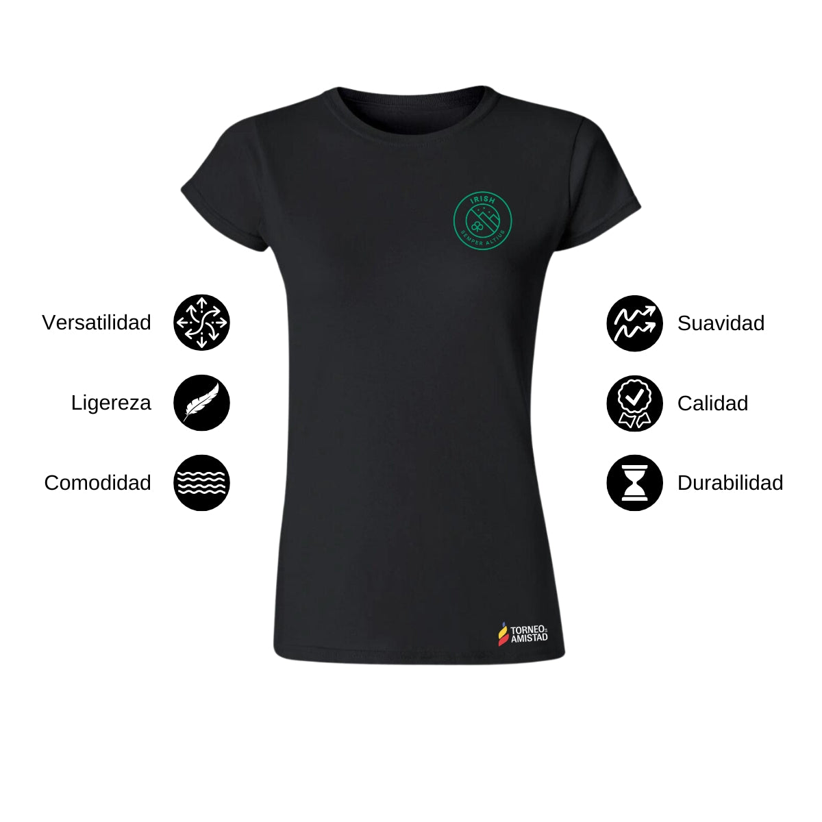 Playera Mujer Algodón Torneo de la Amistad D2E Irish