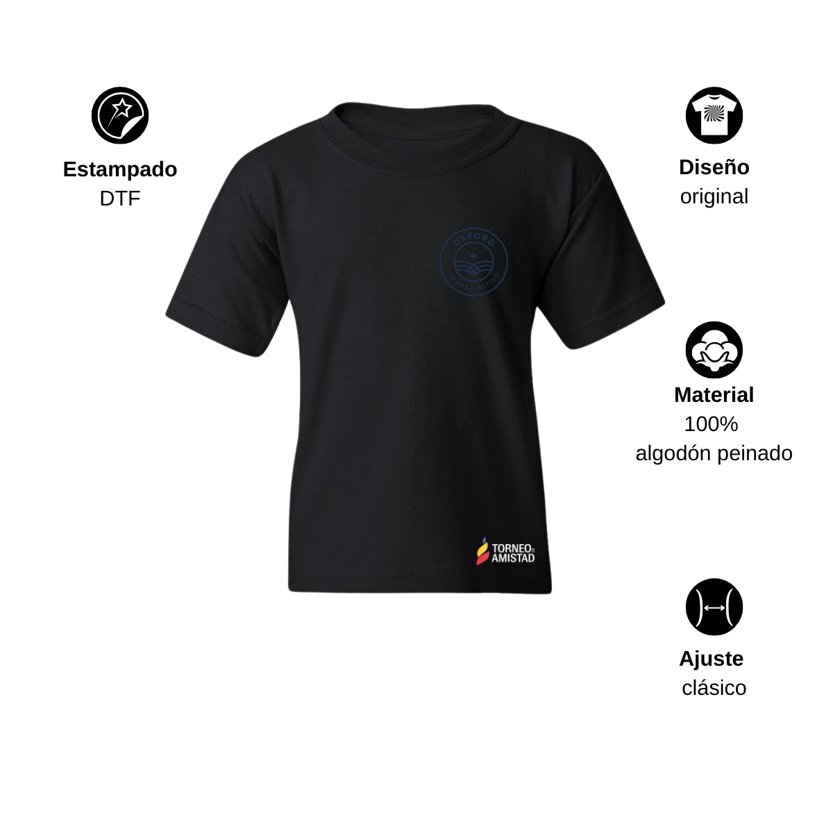 Playera Infantil Algodón Torneo de la Amistad D2E Oxford
