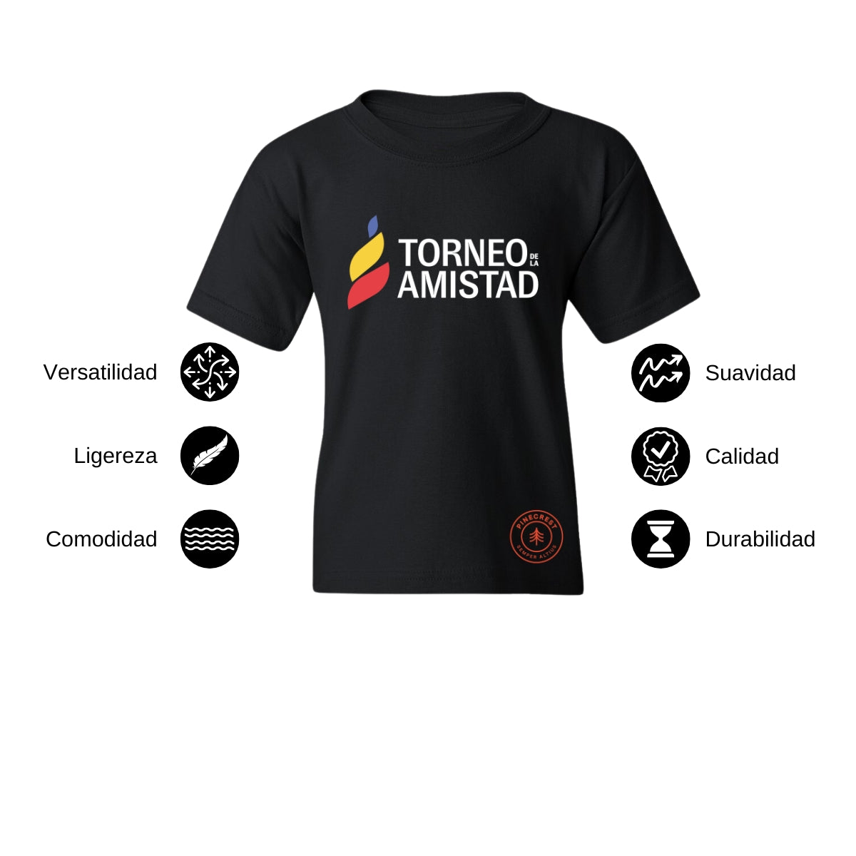 Playera Infantil Algodón Torneo de la Amistad D3T Pinecrest