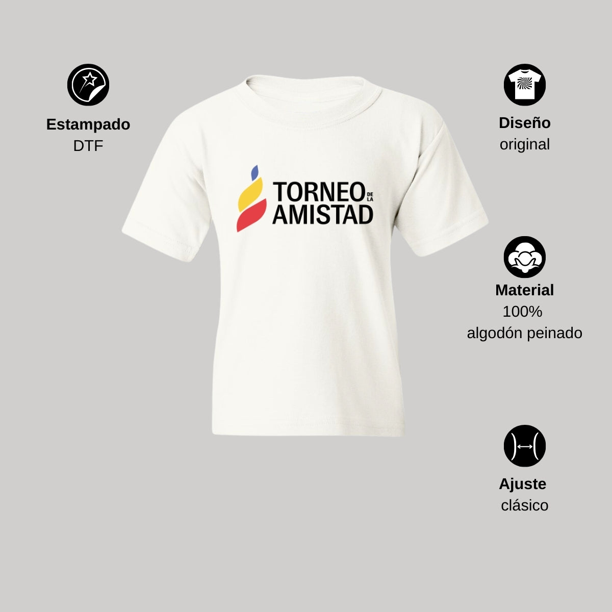 Playera Infantil Algodón Torneo de la Amistad D3