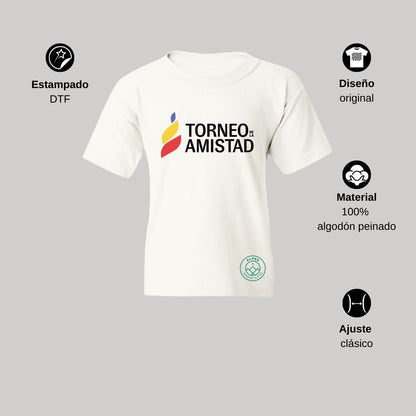 Playera Infantil Algodón Torneo de la Amistad D3T Alpes