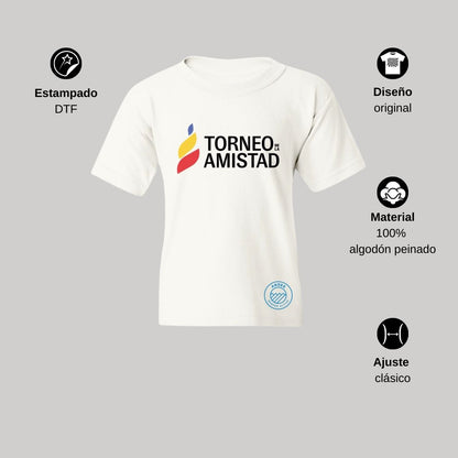 Playera Infantil Algodón Torneo de la Amistad D3T Andes