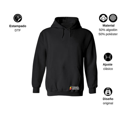 Sudadera Hoodie Unisex Algodón Poliéster Torneo de la Amistad D2