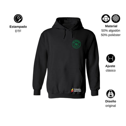 Sudadera Hoodie Unisex Algodón Poliéster Torneo de la Amistad D2E Del Bosque