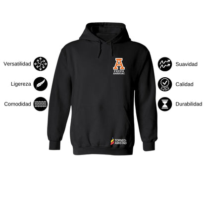Sudadera Hoodie Unisex Algodón Poliéster Torneo de la Amistad D2E Prepa Anahuac