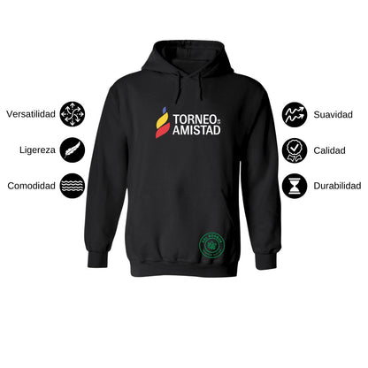 Sudadera Hoodie Unisex Algodón Poliéster Torneo de la Amistad D3T Del Bosque
