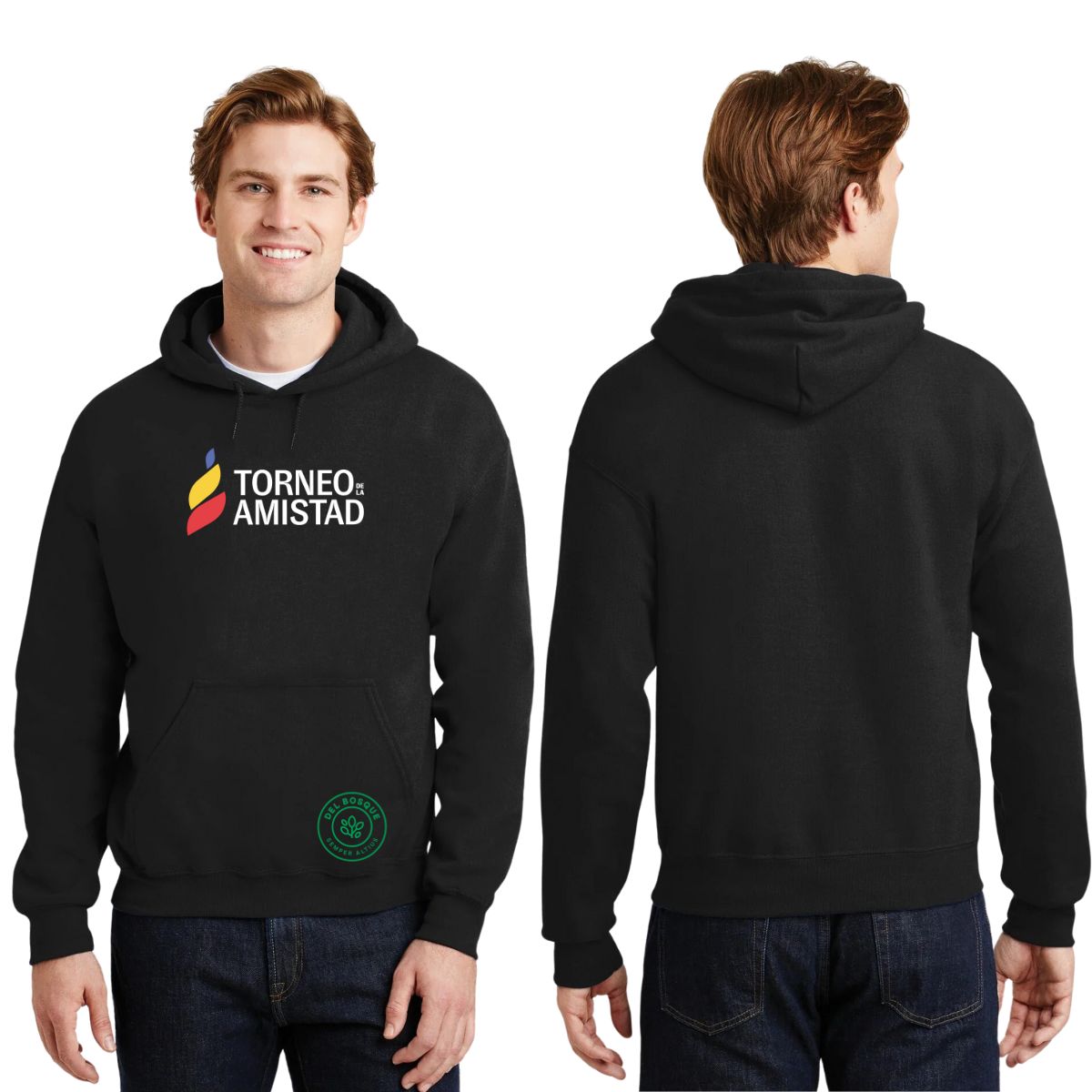Sudadera Hoodie Unisex Algodón Poliéster Torneo de la Amistad D3T Del Bosque