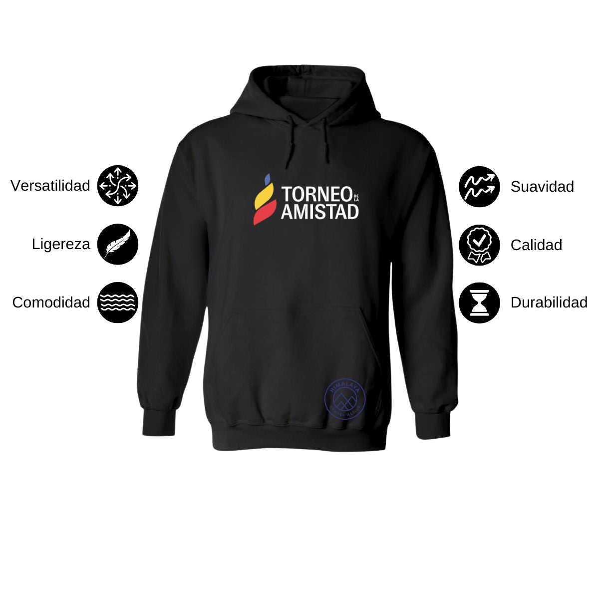 Sudadera Hoodie Unisex Algodón Poliéster Torneo de la Amistad D3T Himalaya