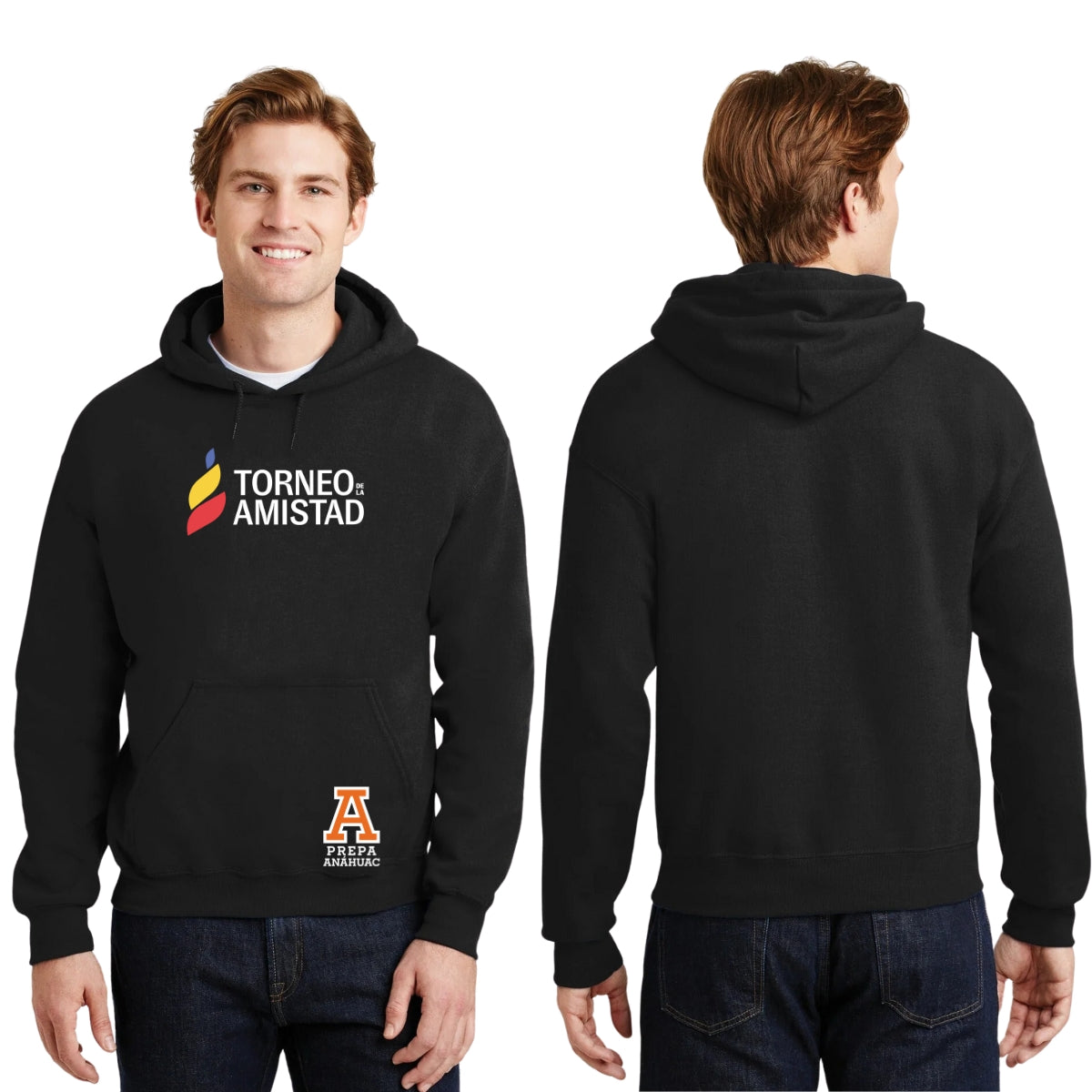 Sudadera Hoodie Unisex Algodón Poliéster Torneo de la Amistad D3T Prepa Anahuac