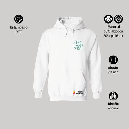 Sudadera Hoodie Unisex Algodón Poliéster Torneo de la Amistad D2E Alpes