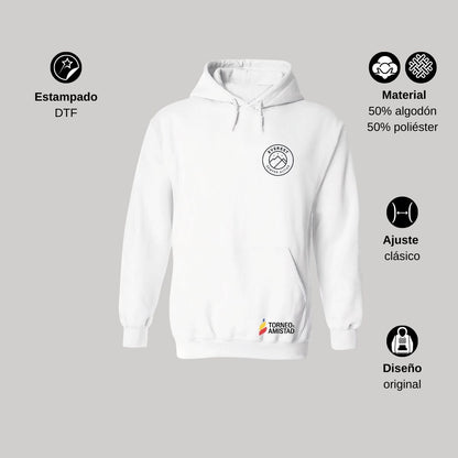 Sudadera Hoodie Unisex Algodón Poliéster Torneo de la Amistad D2E Everest